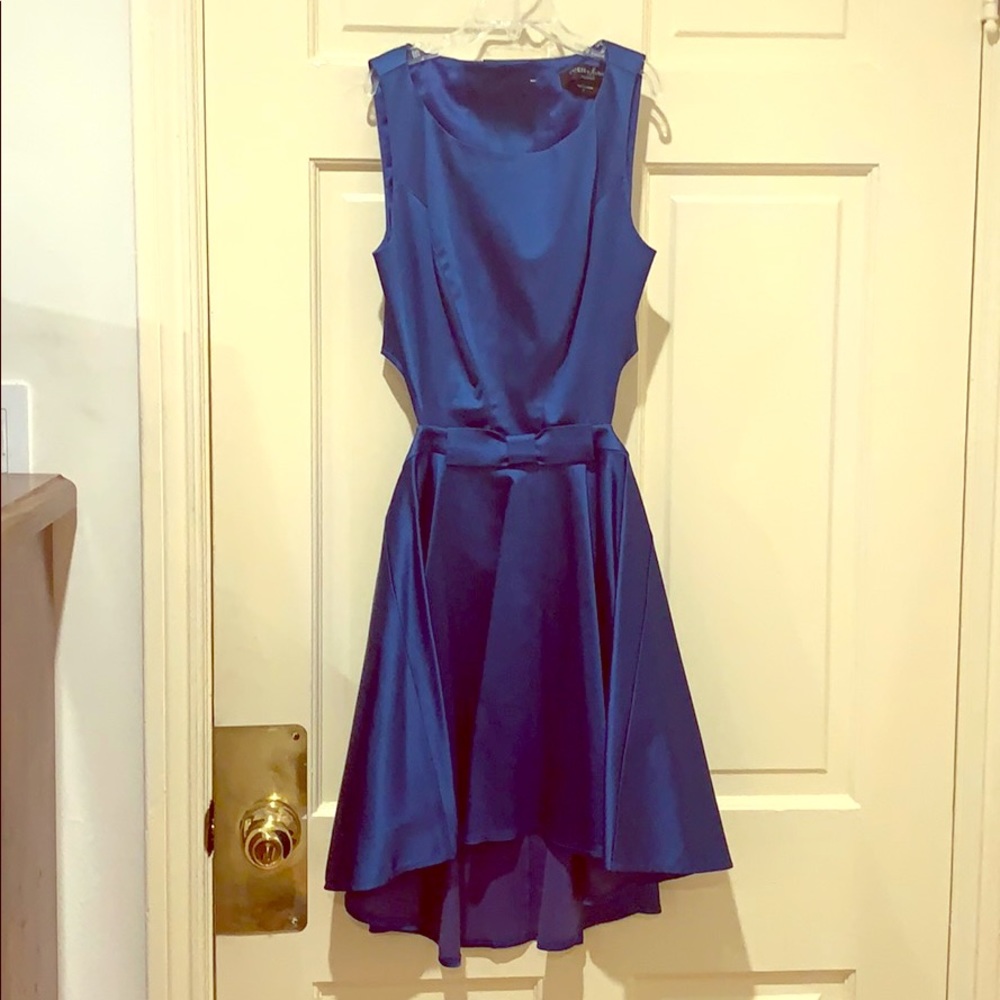 MARCIANO Royal Blue Satin Cocktail Dress Size 2